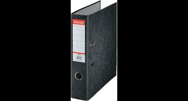 Esselte Rainbow Duurzame Kartonnen A4 Ordner - Capaciteit van 500 Vel - Rugbreedte van 75mm - Zwart