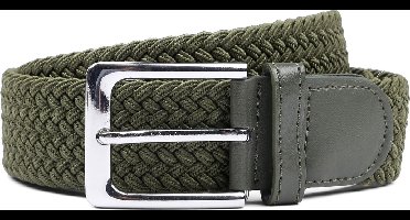 Geweven Riem Legergroen - Maat 85 - Heren - Riem gevlochten