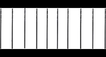 Benson Metaalboren set - HSS - 1.0 mm - 10 stuks - Inclusief opbergbox