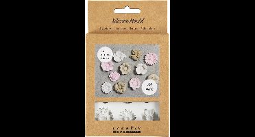Creativ Company siliconen gietvorm madeliefjes voor knutselen en sieraden.