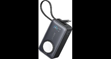Anker Charging MagGo Powerbank – 10.000 mAh – 15W Draadloos Opladen – Qi2-gecertificeerd – Ingebouwde USB-C-kabel