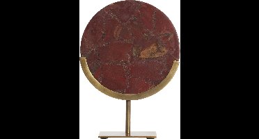 Light&living Ornament op voet 25x10x35 cm GOUYA rood agaat+antiek brons