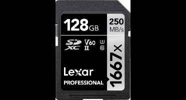 Lexar SDXC 128GB Professional 1667x / 250 Mb/s UHS-II