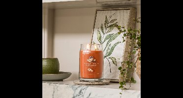 Yankee Candle - Pumpkin Cinnamon Swirl Large Jar Geurkaars - 90 branduren - twee lonten