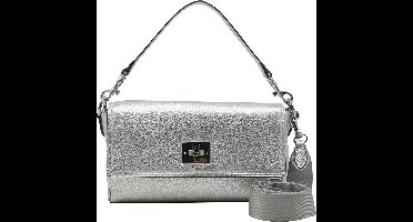 JOOP! Leren Schoudertas Splendere Muna Shoulderbag Silver Zilverkleurig