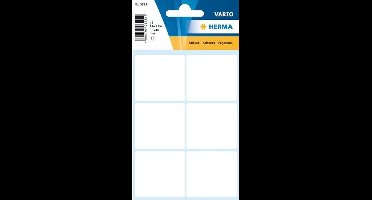 Haza Original Etiketten Vierkant 42 Stuks 36 X 40 Mm Wit