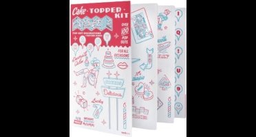 Suck Uk Taartdecoratie Pop-out Karton Wit/rood/blauw 100-delig