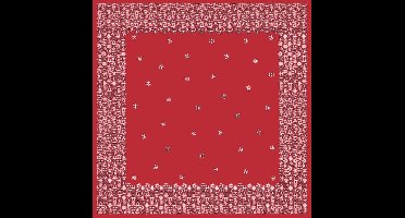 Duni Napperon Scandi - Rood papier van 84 cm - Voor kerstdiner