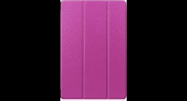 Shop4 - Geschikt voor Samsung Galaxy Tab S7 Plus Hoes/ Samsung Galaxy Tab S8 Plus Cover - Smart Book Case Paars