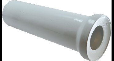 ABU Closetaansluiting Recht - 110 x 400 mm - Wit