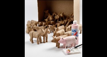 Boerderijdieren, H: 8-12 cm, 60 stuk/ 1 doos