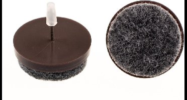 Verlofix Viltnagel Diameter 24mm Nylon Bruin 4stuks