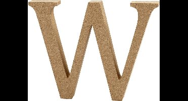 Letter, W, H: 8 cm, dikte 1,5 cm, 1 stuk