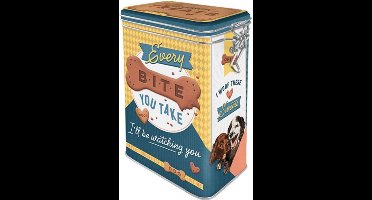 Every Bite You Take Dog Treats.  Bewaarblik met clipsluiting.