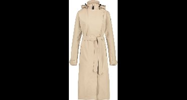 AGU Lange Regenjas - Trench Coat Dames - Regenjas Dames - Urban Regenjas Dames lang model - Beige - L
