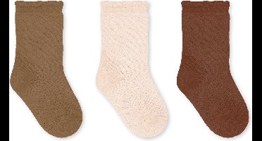 Konges Sløjd - Pointelle Sokken (set van 3) - Sokken - Picante