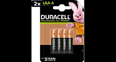 2x Duracell Rechargeable AAA 900mAh batterijen - 4 stuks