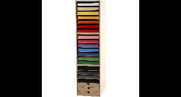 Karton & Opslagkast, A4 210x297 mm, h: 100 cm, kleuren assorti, 180 gr