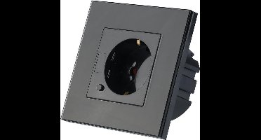 V-tac VT-5134 WiFi wandcontactdoos – zwart – 10A – 2200W