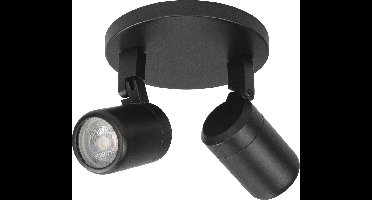 HighLight spot Rain 2 lichts rond - zwart