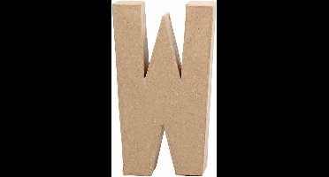 Letter, groot, W, h: 20,3 cm, b: 11,4 cm, 1stuk, dikte 2,5 cm