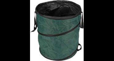 Perel Tuinafvalzak, opvouwbaar, 150 l, handgrepen, donkergroen/zwart, waterafstotend