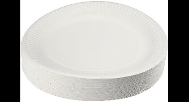 Creotime Papieren bord, d: 23 cm, 100 stuks