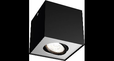 Philips Box opbouwspot - 1-lichts - zwart