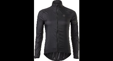 AGU Wind Fietsjack II Essential Dames - Zwart - L - Winddicht - Two-way Rits