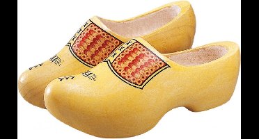 Gevavi VV Geel Houten klomp Klompen Uniseks 47/30,5 cm