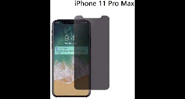 Ntech Screenprotector Geschikt voor iPhone 11 Pro Max Privacy Screenprotector Glass Anti Spy