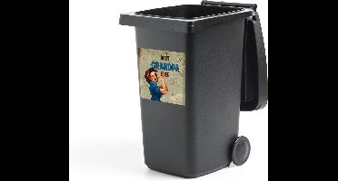 Container sticker Opa - Quote - Best grandpa ever - Spreuken - 40x40 cm - Kliko sticker