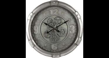 Non-branded Wandklok Darlington 62 Cm Staal Zilver