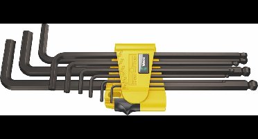 Wera 05022171001 9-delige Blacklaser Inbussleutelset - inch - 5/64-3/8"