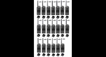 Set van 20 stuks Kenwood TK-3501 met D-shape oortje en tafelladers
