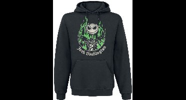 The Nightmare Before Christmas Green Flames Heren Trui met capuchon - zwart - XL
