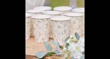 Botanisch Wit & Groen- 8 stuks