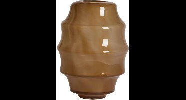 Light & Living Vaas Nayoro - Glanzend Amberbruin - Ø31x42cm - Glas - Modern - Bloemenvaas - Woondecoratie - Decoratieve vaas voor woonkamer of slaapkamer