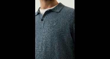 Pilot Heren Polo Blauw - Maat XXXL