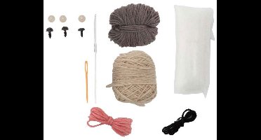 Craft ID Bulldog Alles-in-1 Haakset - Creatief Haakpakket voor Knuffels - Geschikt voor 14 jaar en ouder - DIY Haakproject