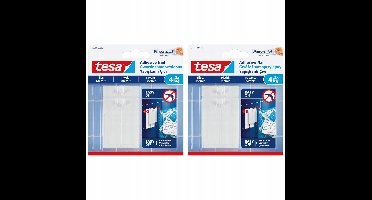 Tesa Serie - Zelfklevende Spijker - 4kg x 2 - Snelle Montage - Geen Schade