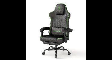 Gamingstoel – Gamestoel – Gaming Chair – Bureaustoel – Game Stoel – Ergonomisch – Verstelbare Rugleuning – 360° Draaibaar – Max 150 kg – Groen