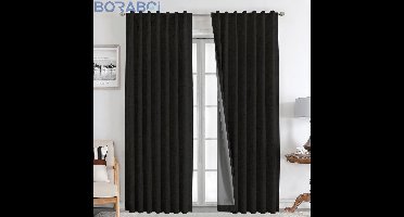 Verduisteringsgordijnen - 100% Ondoorzichtig - Linnenlook - Thermogordijn