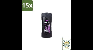 15 x Axe – Douchegel – Excite - 250 ml - Grootverpakking - Douchegel - Douchegel Zwarte Peper Kokosnoot - Douchegel Voor Mannen - Douchegel Kruidige Geur - Douchegel Warm En Fris