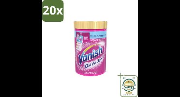 20 x Vanish – Wasbooster Poeder – Oxi Action Gekleurde & Witte Was – 710 g - Grootverpakking - Wasbooster Poeder - Vlekverwijderaar - Bleekvrije Was - Zuurstofwas - Vlekverwijdering