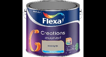 Flexa - Creations Muurverf Zijdemat - Kiezelgrijs - Mengverf - 2.5 L