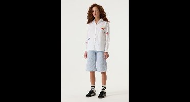 GARCIA Meisjes Effen Shorts Blauw
