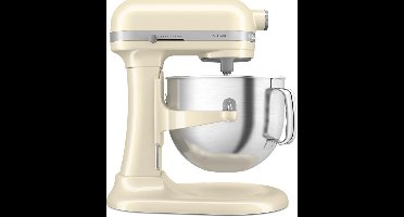 KitchenAid keukenmachine - Artisan - In hoogte verstelbare kom - 375 W - 11 snelheden - 3 RVS accessoires - 6,6L - Amandelwit
