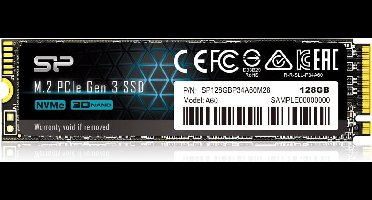 128GB NVMe M.2 PCIe Gen3x4 SSD voorktops en Laptops