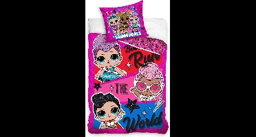 L.O.L. Surprise! Squadgoals Dekbedovertrek - Eenpersoons - 140x200 cm - Multi